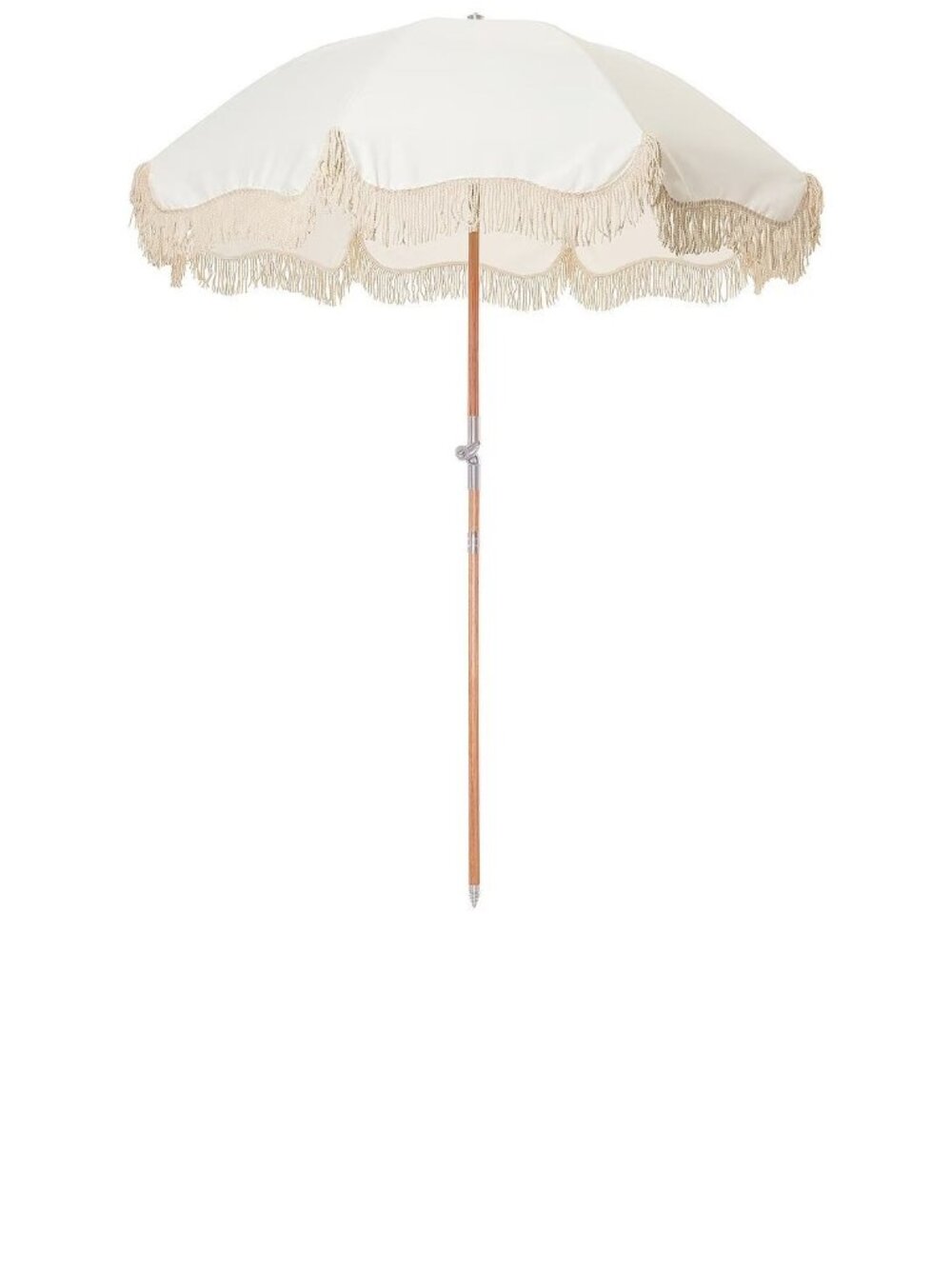 business & pleasure co. Premium Beach Umbrella in Antique White New with Box
